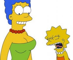 yapboz Marge sürpriz görmeye Lisa çığlıkları